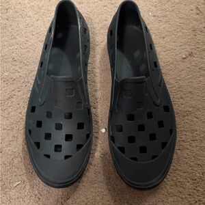 Vans Black Slip-On Vent Holes Water-Friendly Shoes
